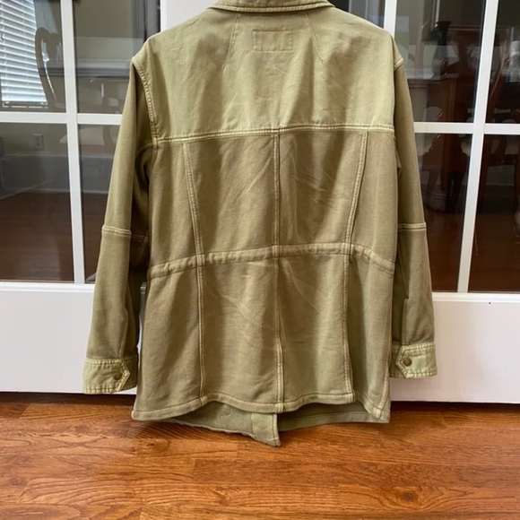 FREE PEOPLE Saturday Utility Jacket In Sweet Sage - Picture 7 of 7
